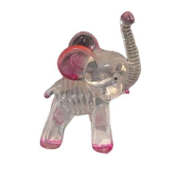 Unbranded Other - Vintage Plastic Or Lucite Elephant In Great Condition. See All Pictures. Pink